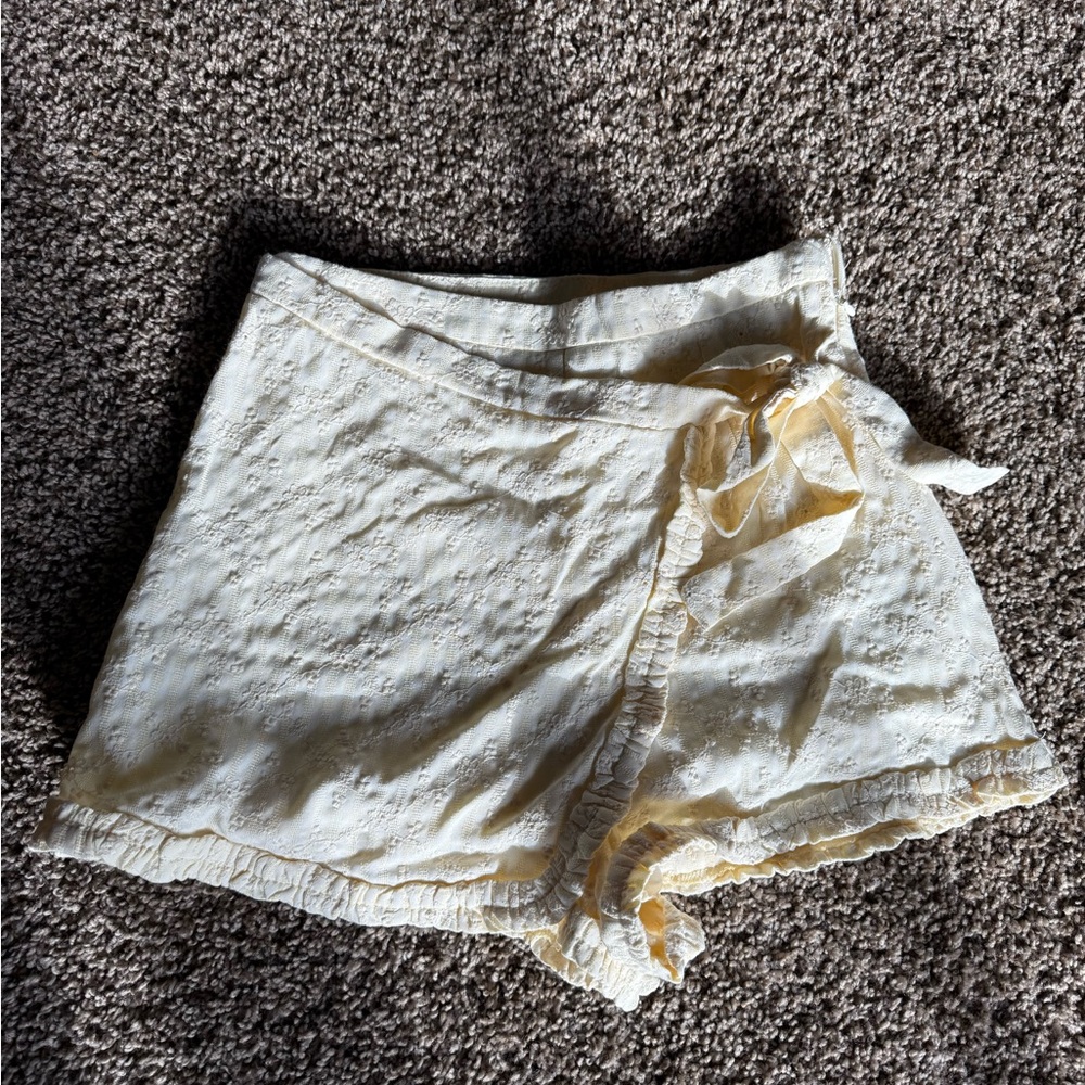 Yellow Lace Women's Skort
